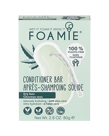 Foamie Aloe You Vera Much - Твердый кондиционер для сухих волос 80 г - hairs-russia.ru